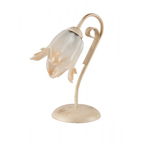 Bon-287 ivory wrought iron table lamp and gold