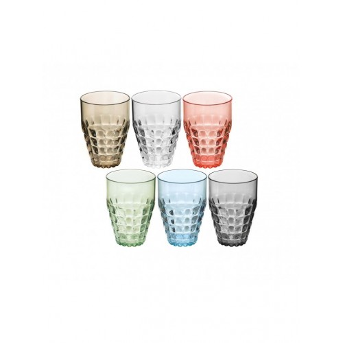 Set 6 glasses Guzzini collection tiffany multicolor