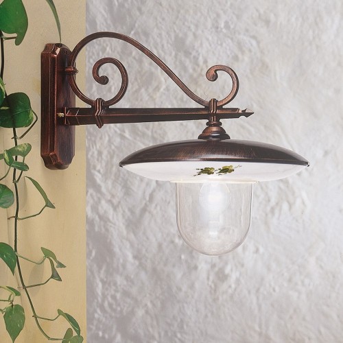 Outdoor wall light black and copper FL-199