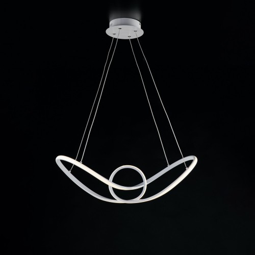 bon-157 white aluminum led chandelier