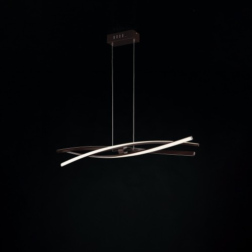 brown aluminum led chandelier bon-175