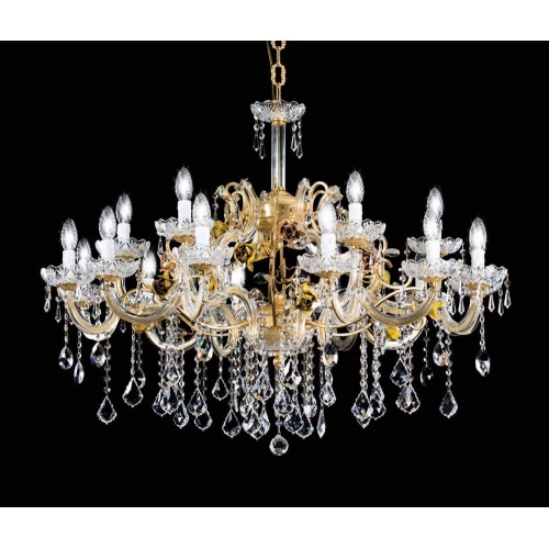 Classic crystal chandelier and antique gold leaf 2 floors TP-63