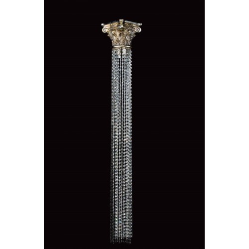 Capital wall light in brass and swarovski crystal TP-108