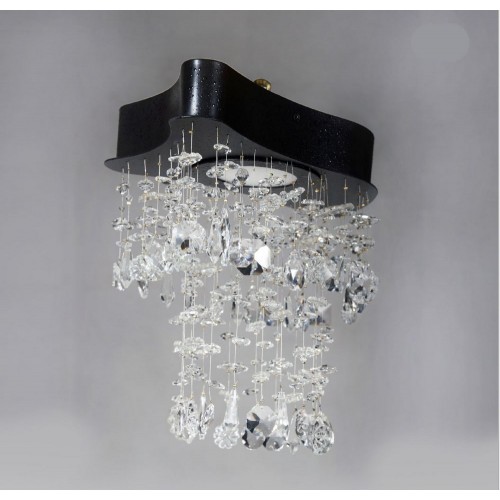 LED ceiling light with 1 light crystal pendants PT-231