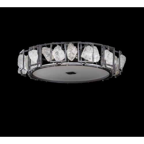 Ceiling lamp in black rock crystal TP-236