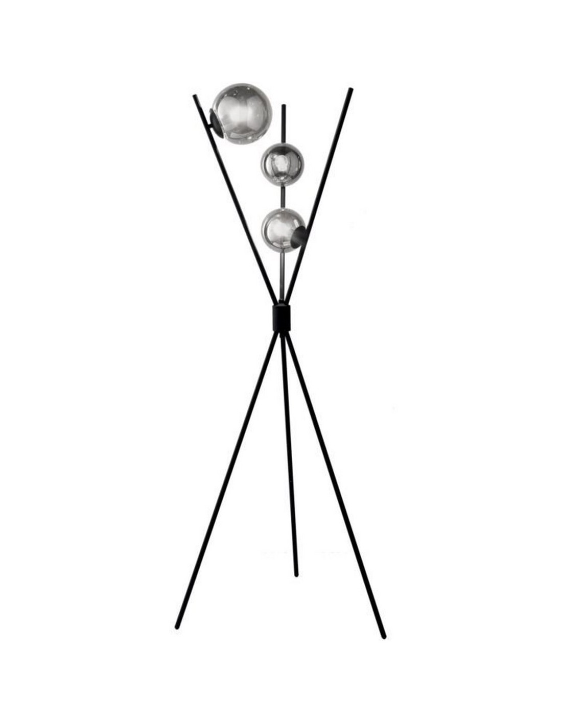 Lampada da terra piantana moderna design bianco nero oro CIC-279