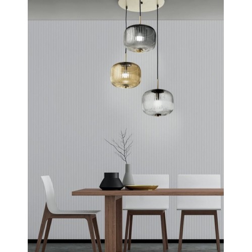 Modern design suspension lamp in glass CIC-304