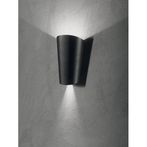 Applique da parete per esterno a led design moderno nero CIC-306