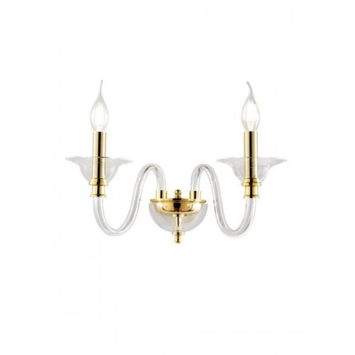 Applique da parete in vetro design moderno oro  CIC-321