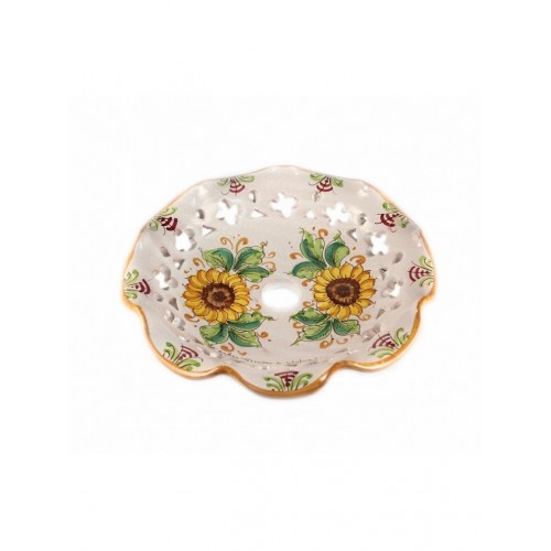 Ceramic plate for Santo Stefano di Camastra sunflower chandelier / 30