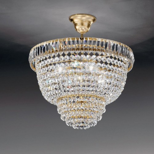 Classic gold ceiling light in crystal LL-15