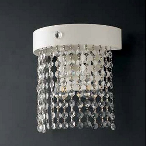 LL-32 white crystal wall light