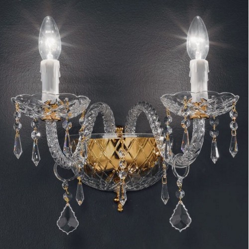 Classic LL-43 transparent crystal wall light