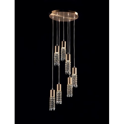 Modern design chandelier in gold crystal LL-48