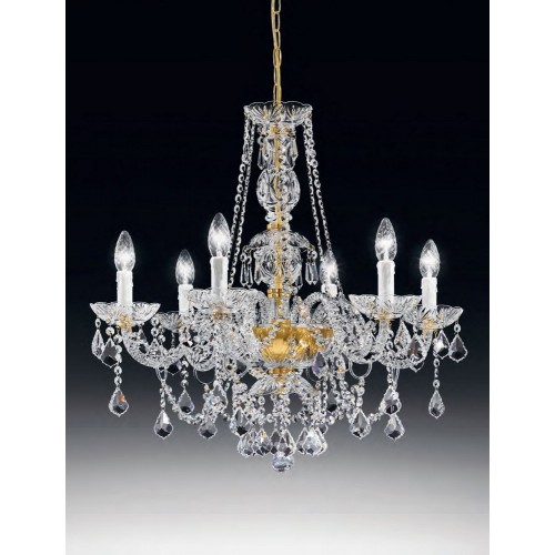 Classic crystal chandelier in gold design LL-49