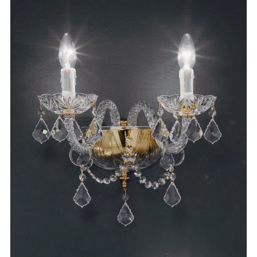 Classic gold design crystal wall light LL-50