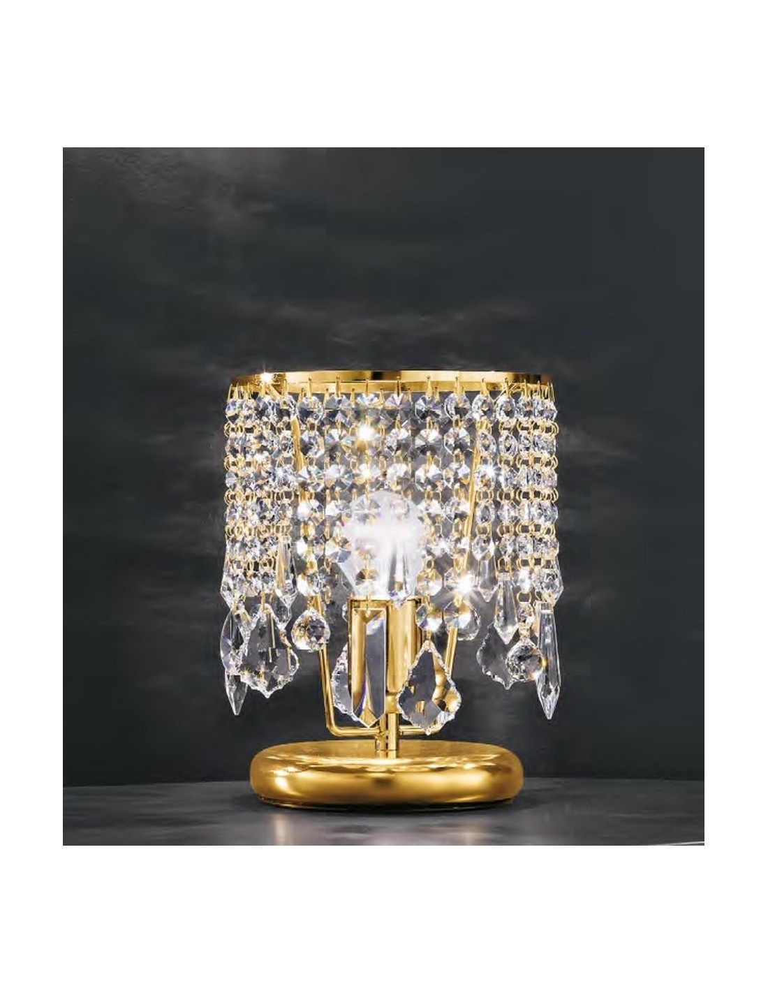 Abat jour lampada da comodino oro stile contemporaneo - 70C7