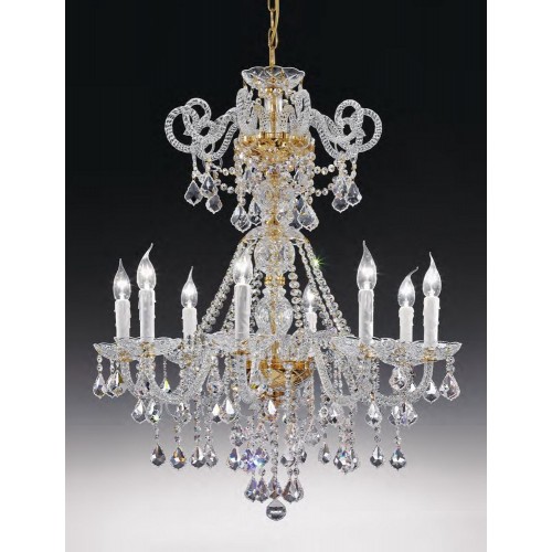 Classic design crystal chandelier in gold LL-56