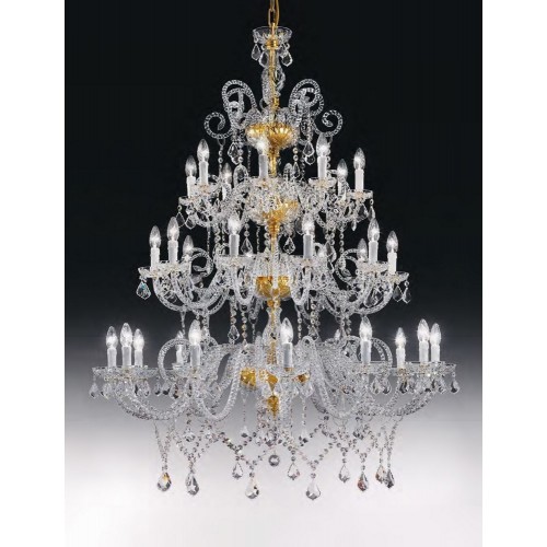 Classic design crystal chandelier in gold LL-59