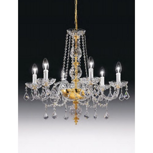 Classic design crystal chandelier in gold LL-62