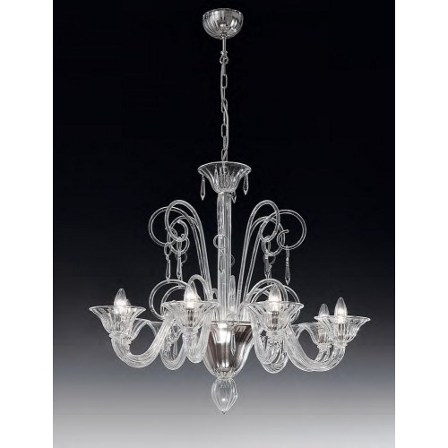 Murano chandelier of transparent venice LL-67