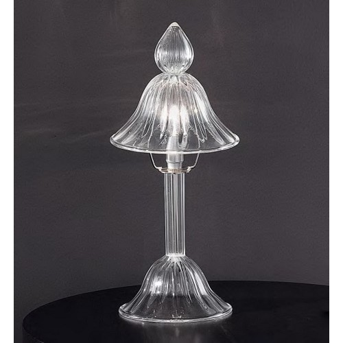 Murano glass bedside lamp in transparent Venice LL-70