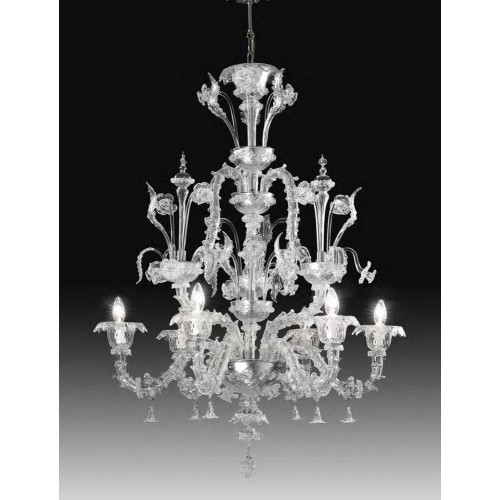 Classic Murano chandelier of transparent venice LL-78