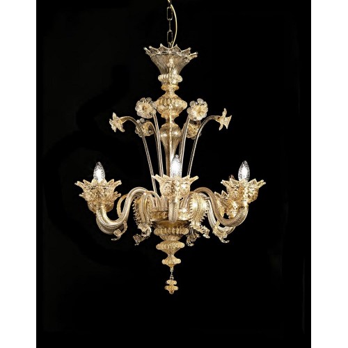 Lampadario classico murano di venezia oro LL-81