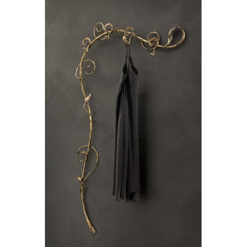 Classic rustic wrought iron brown gold wall hanger  BELL-7