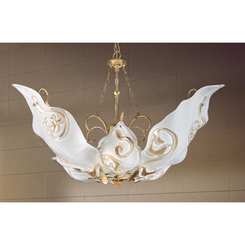 Classic pendant light in gold glass  BELL-26