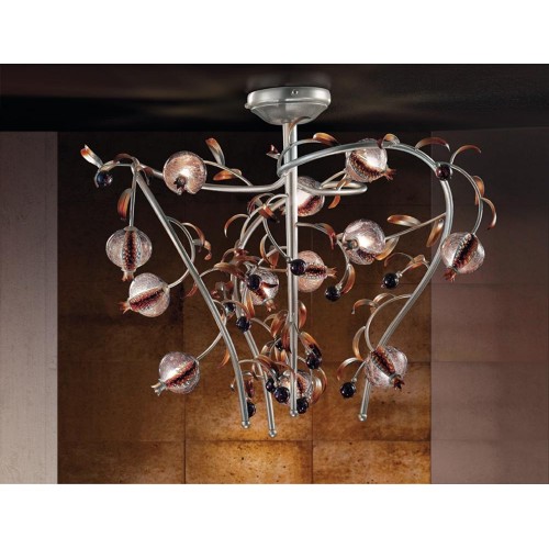 Classic design ceiling lamp in platinum  BELL-38