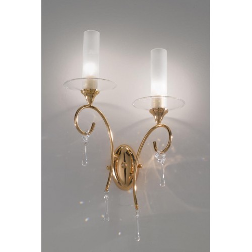 Modern crystal glass gold wall light coll BELL-69