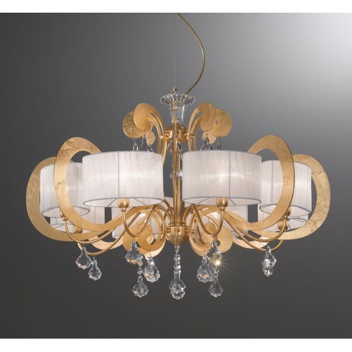 Classic pendant light crystal gold BELL-104