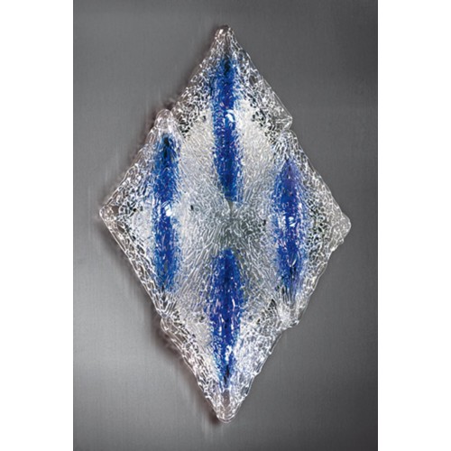 Classic blue transparent crystal wall light BELL-121