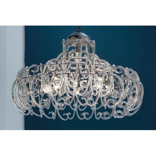 Classic transparent crystal pendant lamp BELL-134