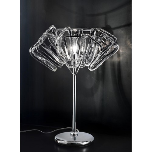 Bedside table lamp classic transparent crystal BELL-135