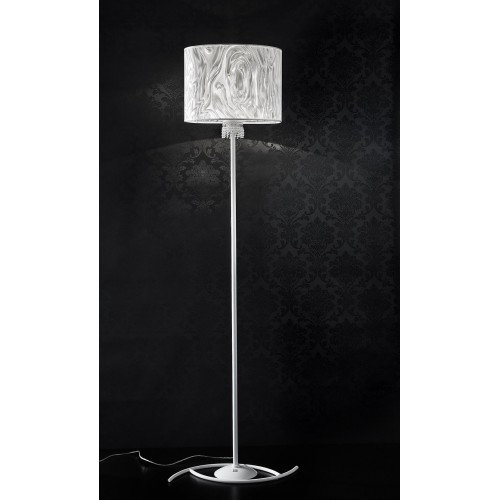 Classic floor lamp white crystal lampshade  BELL-152