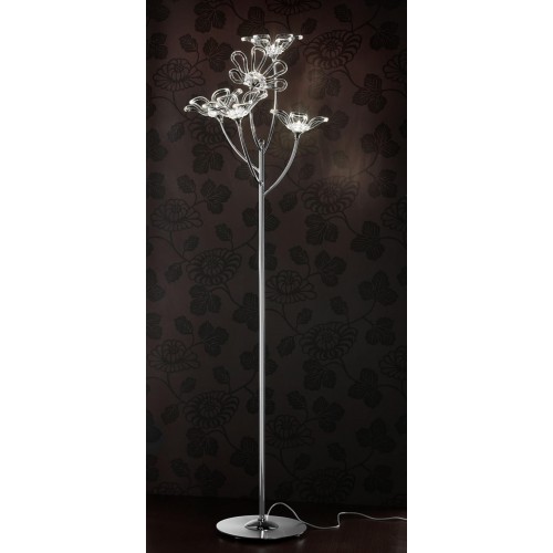 Classic chrome crystal floor lamp  BELL-166