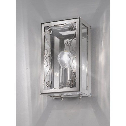 Classic wall light in chromed crystal glass BELL-187