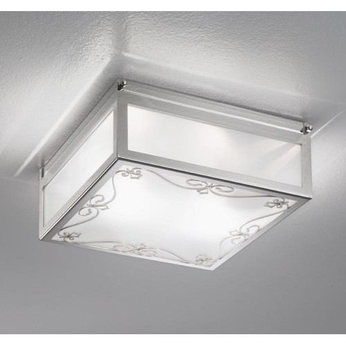 Classic ceiling light in chromed crystal glass BELL-189