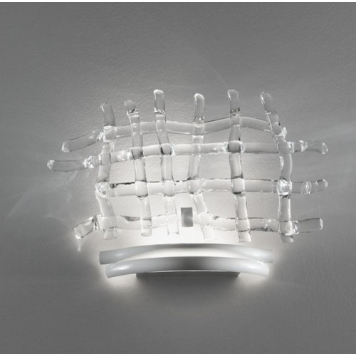 Classic wall light in chromed crystal glass BELL-194