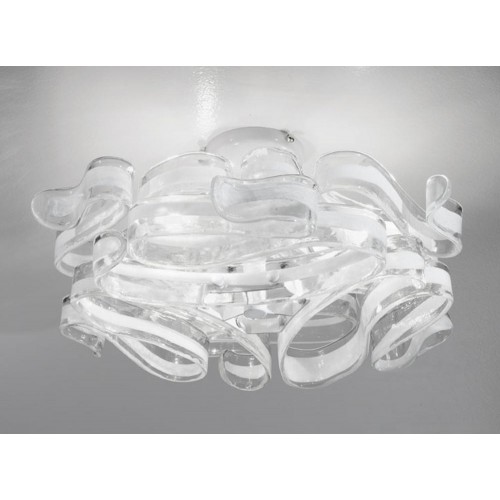 Classic white crystal glass ceiling light  BELL-198