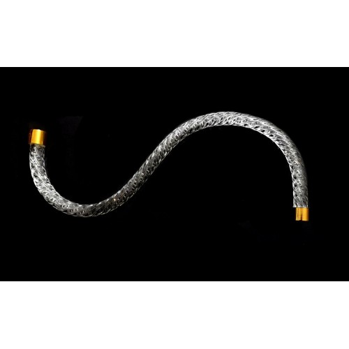 Arm in gold twisted crystal 38 cm replacement for chandelier