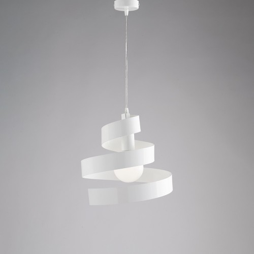 Modern design pendant chandelier white 1 light bon-227