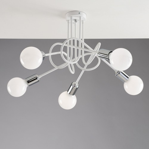 Ceiling lamp modern ceiling light 5 lights white color bon-238