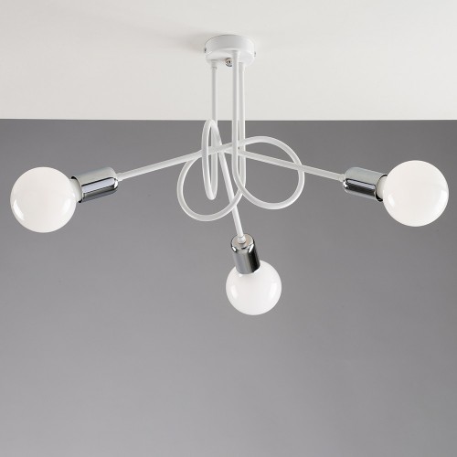 Modern ceiling lamp 3 lights white color bon-239