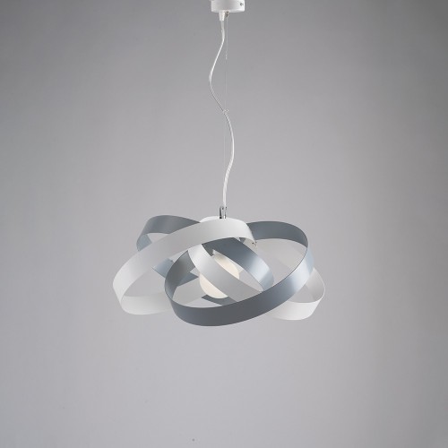 Modern pendant lamp white and gray 1 light bon-242