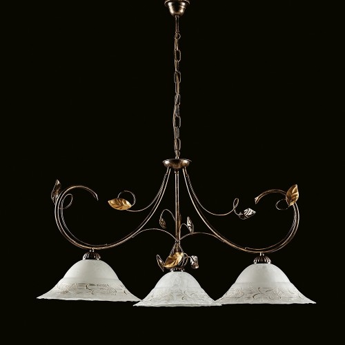 Classic applique wall lamp in wrought iron bon-265