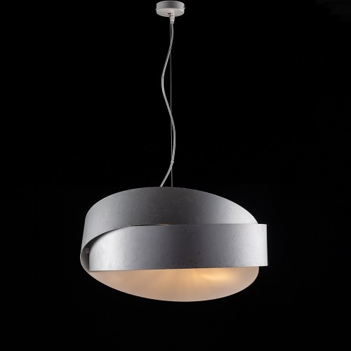 Modern design pendant lamp in white and silver bon-294