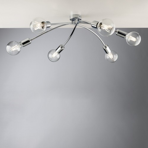 Modern design chrome ceiling light 6 lights bon-335